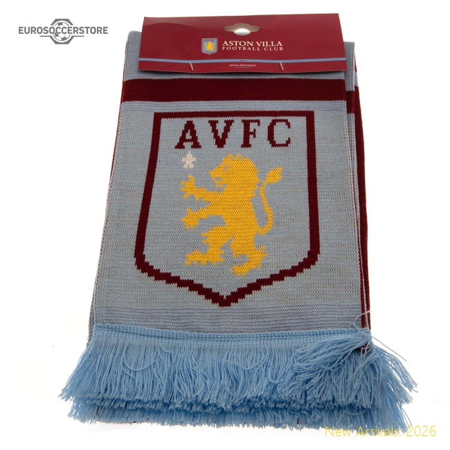 Professional Top-Grade High-Quality Aston Villa FC Nero Scarf