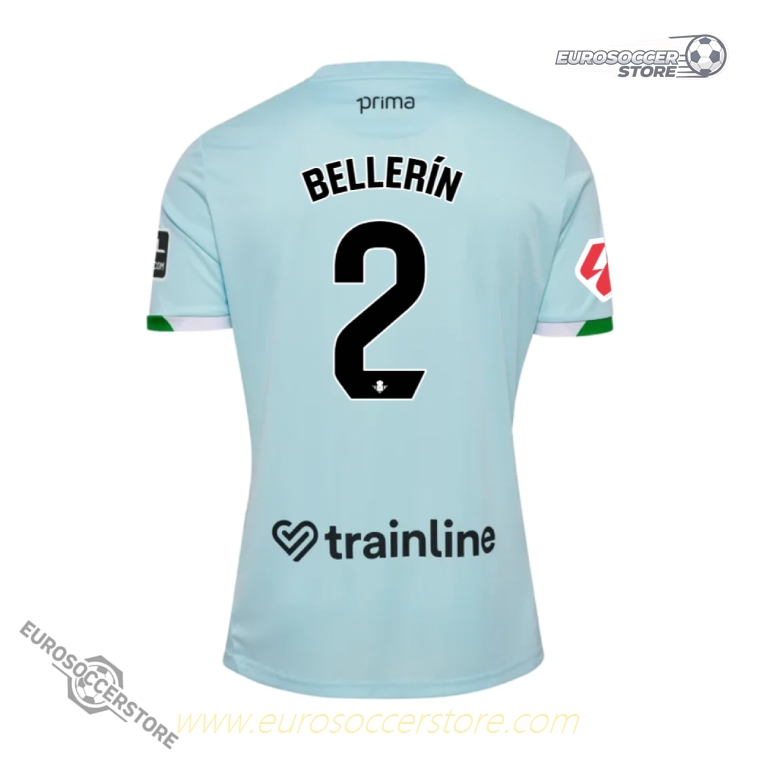 Real Betis 2025-26 Season Away Jersey with BELLERÍN 2 Printing