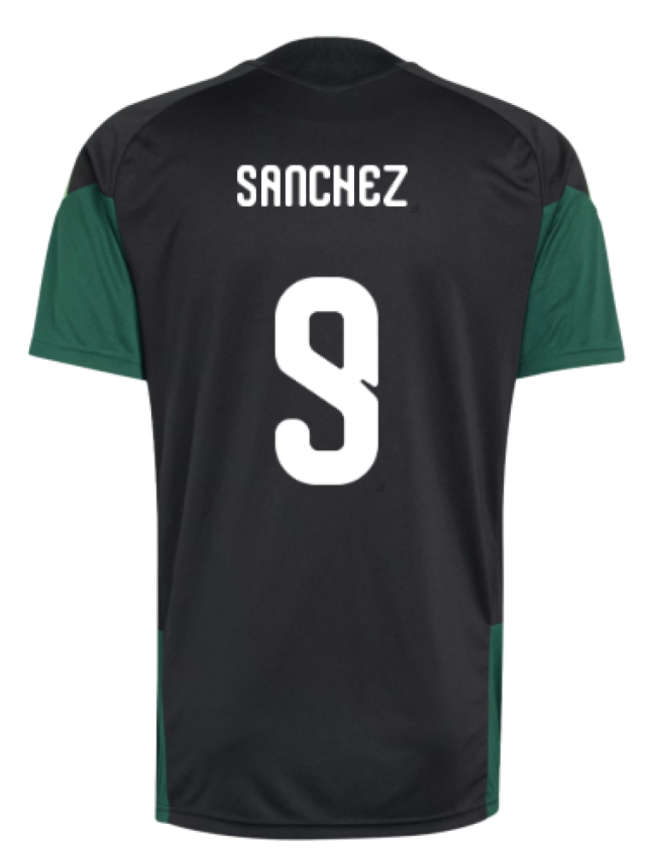 Championship 2026-2027 Mexico Training Jersey (Black) (Sanchez 9)