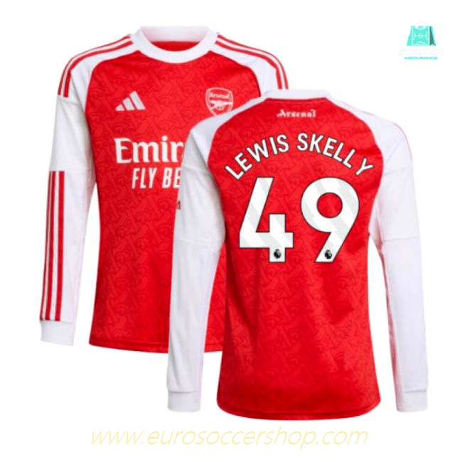 2025-2026 Arsenal Long Sleeve Home Shirt (Kids) (Lewis Skelly 49)