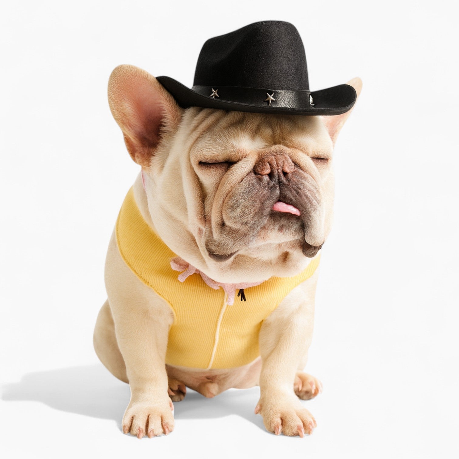 French Bulldog Snorty French Bulldog Cowboy Hat – Funny Pet Costume