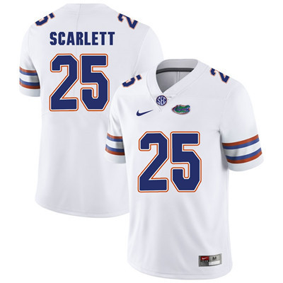 Men's None Jordan Scarlett #25 game day White 2024 official licensed
