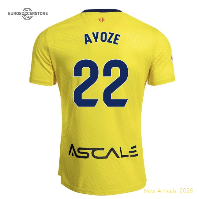 2025-2026 Villarreal Main Jersey (ayoze 22) - Fan Design