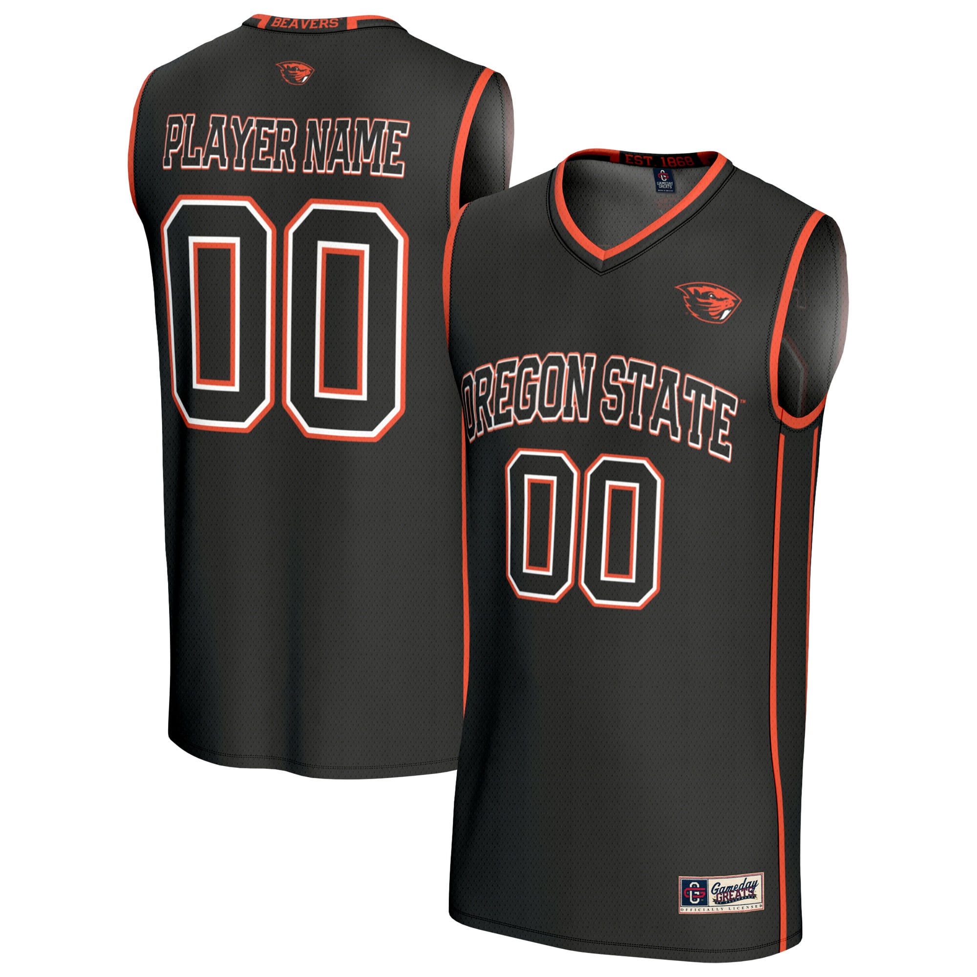 Oregon State Beavers GameDay Greats Youth Lightweight Collegiate Men's Basketball NIL Pick-A-Player Fashion Jersey - Black