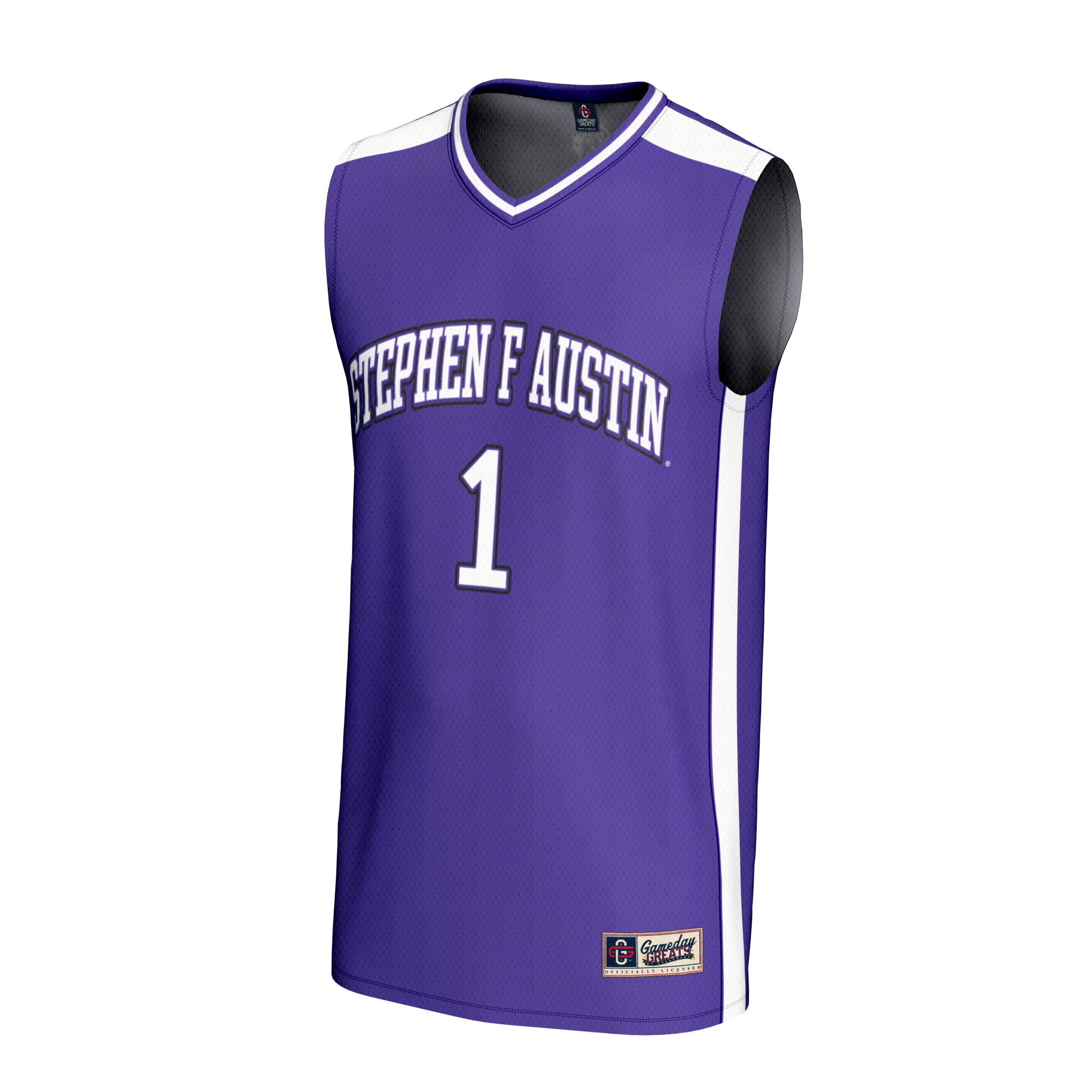 [DDG] Stephen F #1 Austin Lumberjacks GameDay Greats Unisex Lightweight Basketball Fashion Jersey - Purple