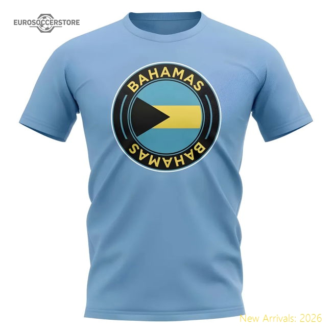 Premium Bahamas Football Badge T-shirt (sky) - Fan Collection