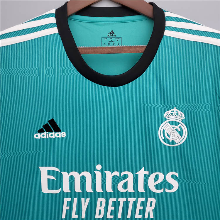 Real Madrid 21-22 Third Green Soccer Jersey Football Shirt - Official