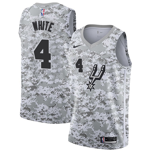 White Antonio Spurs #4 Nike Jersey NBA Fan Apparel NBA Fan Apparel