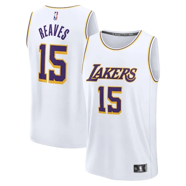 Austin Reaves LAL Replica Jersey - authentic modern - White basketball