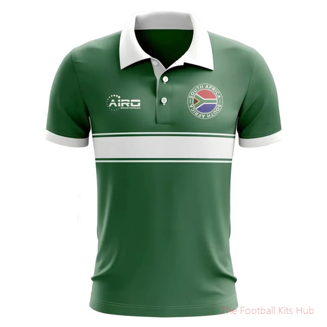 South Africa Concept Stripe Polo Shirt (Green)