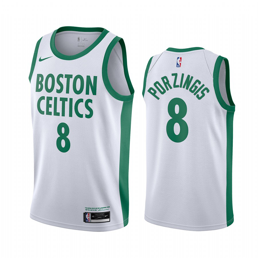 White POR Nike Celtics #8 Nike Official Jersey Premium Quality