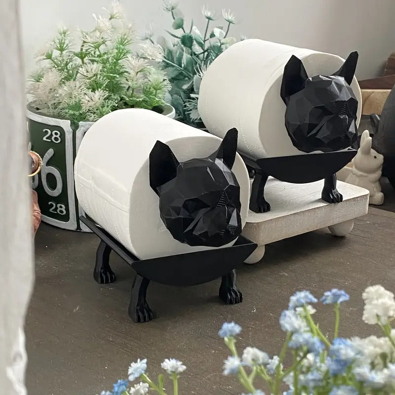Black White Abstract Dog Plastic Decor For Dog Lovers | Premium Quality