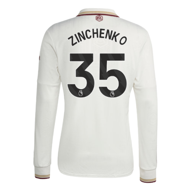 2025-2026 Arsenal Long Sleeve Third Shirt (Zinchenko 35)