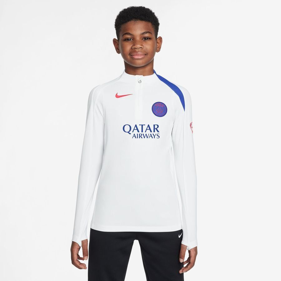 Paris Saint Germain Training Shirt Dri-FIT Strike Drill 3rd - White/Hyper Royal/Global Red Kids