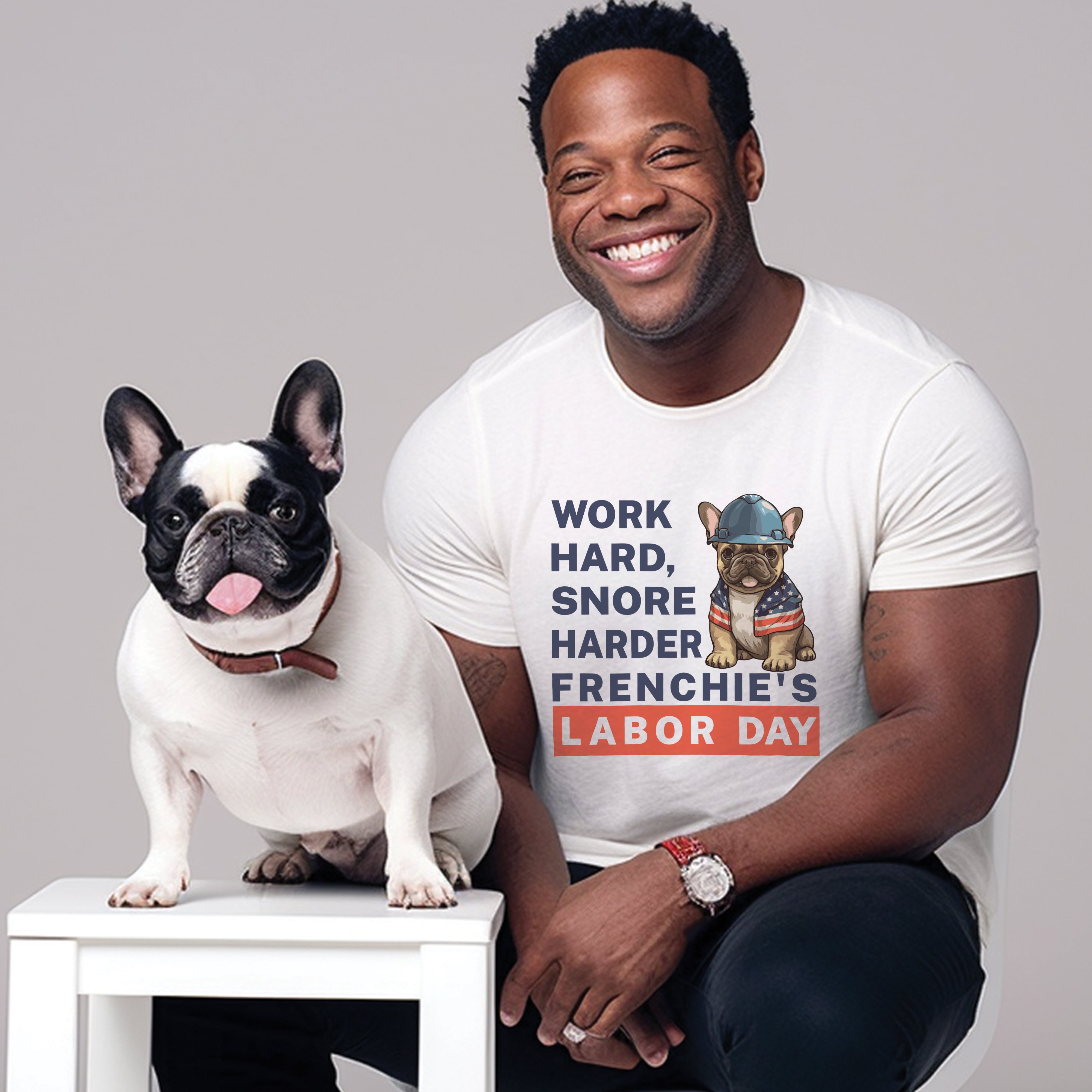 French Bulldog Chic Labor Day Tee Unisex T Shirt Essential Dog Supply