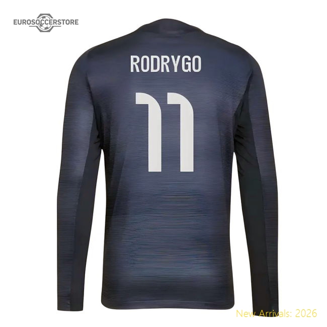 2025-2026 Real Madrid Authentic Long Sleeve Alternate Jersey (rodry