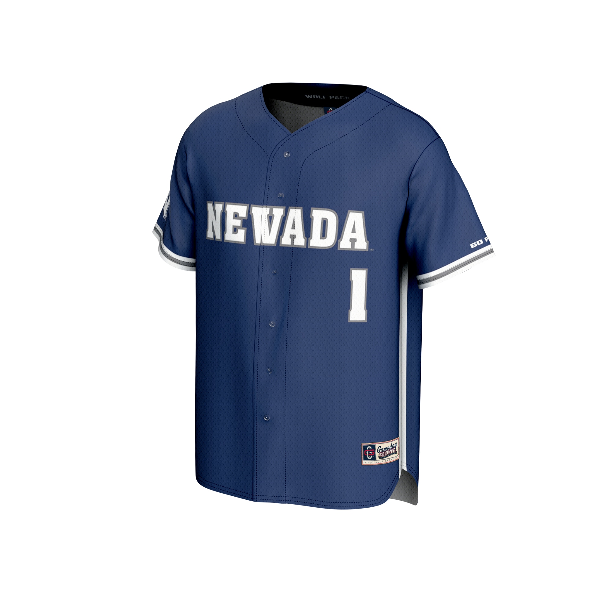 [DDG] Nevada Wolf Pack GameDay Greats Youth Lightweight Baseball Jersey - Navy