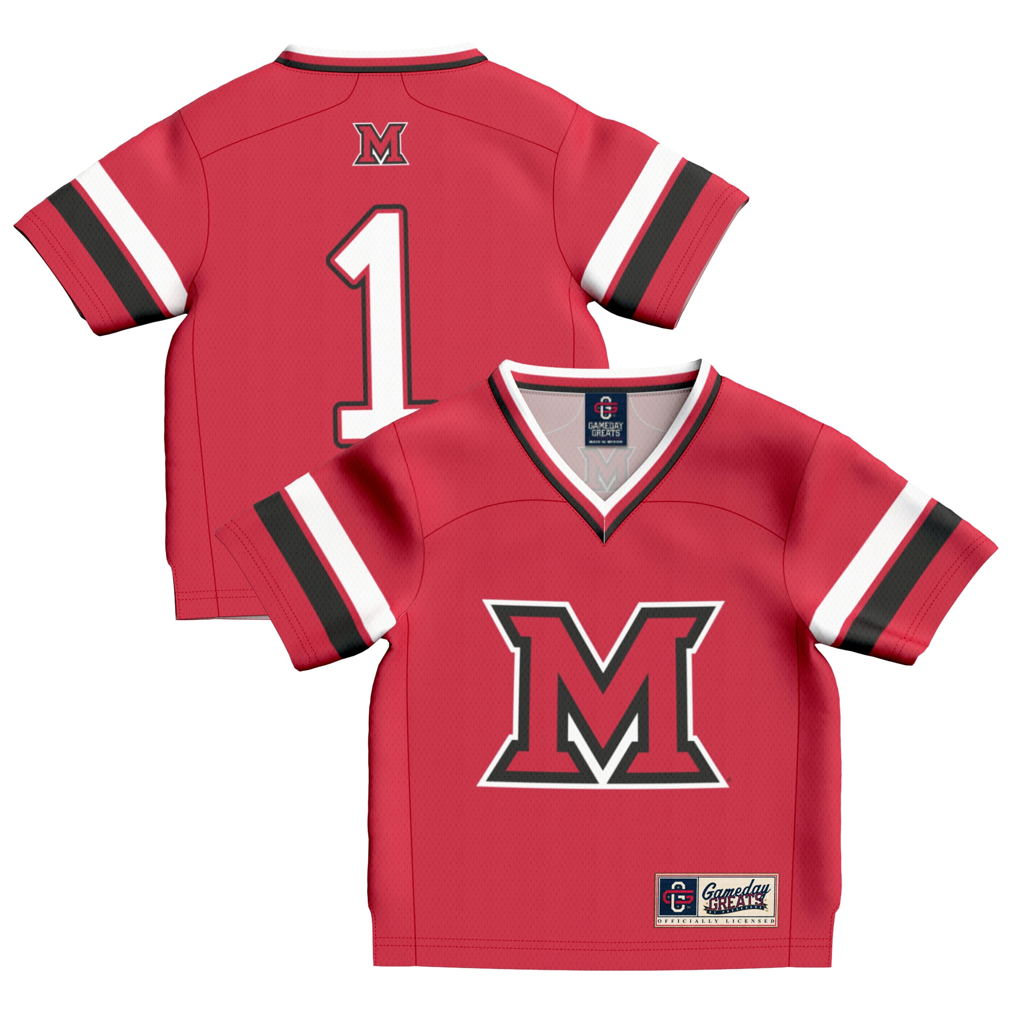 [Toddler] Miami University RedHawks #1 Football Jersey - Red | Stadium Series 2026