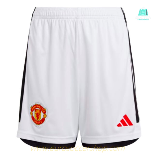 2023-2024 Man Utd Home Shorts (White) - Kids