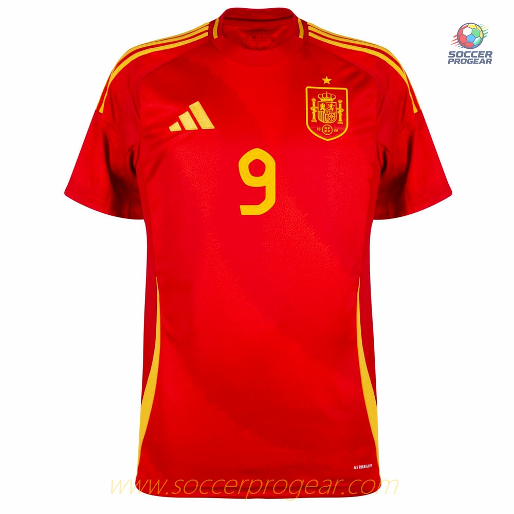Spain Home Team Soccer Shirt 2024-2025 Collection Season Gavi
