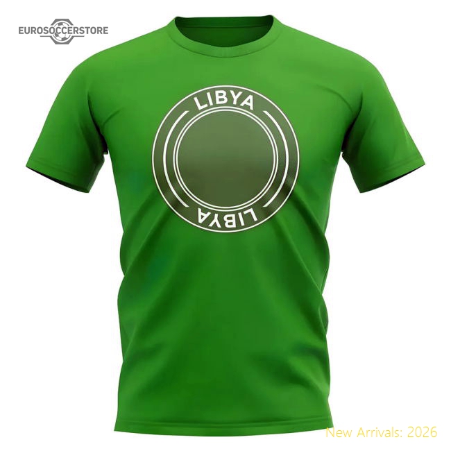 Libya Football Badge T-shirt (green) - Budget-friendly - World Cup Edition