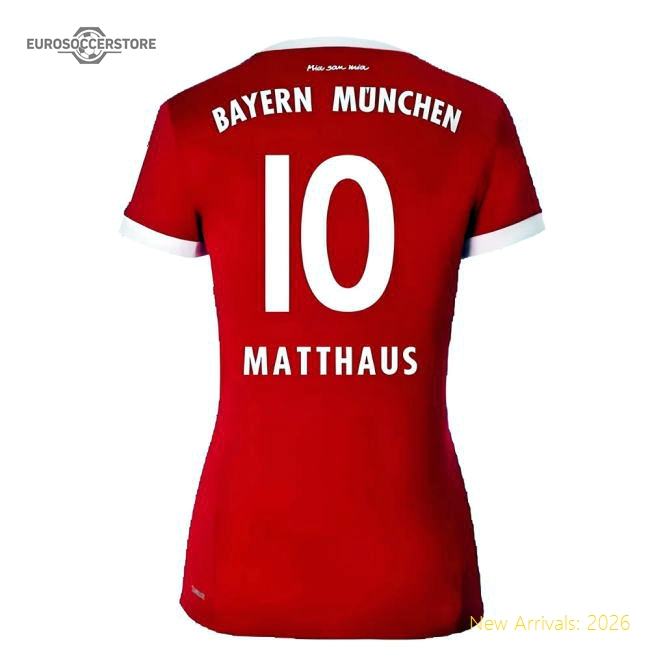 Bayern Munich 2017-18 Home Fan Version For Women (Matthaus Match