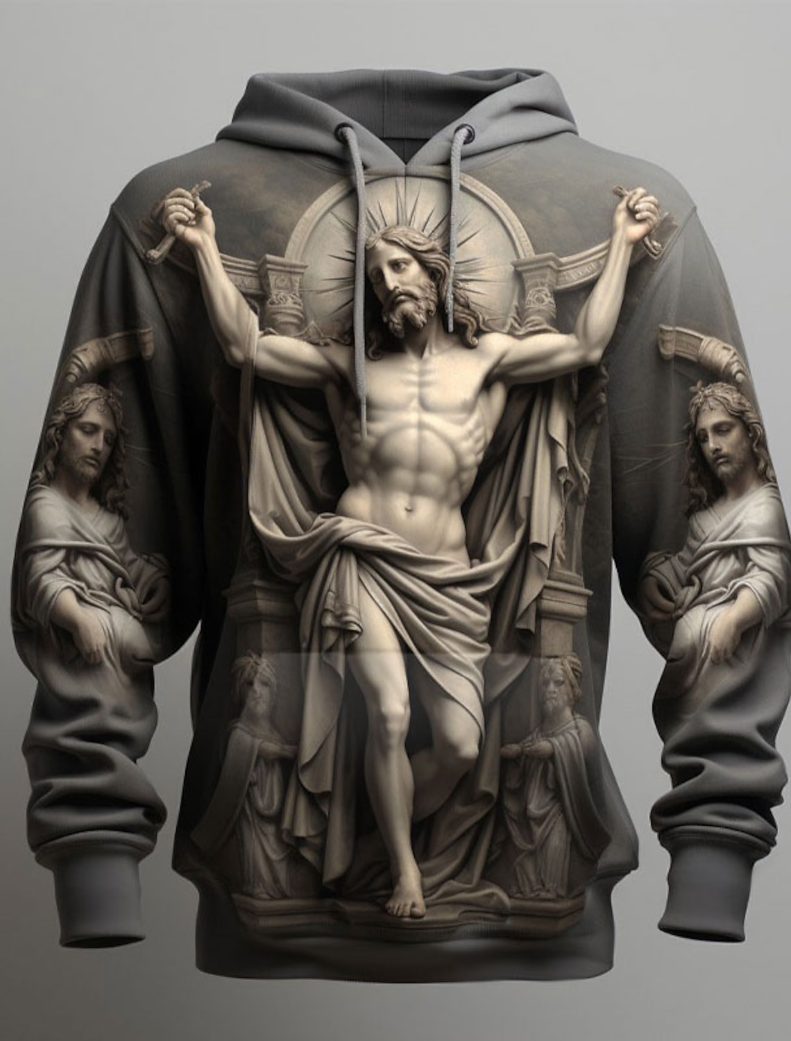 Men's Graphic Cross Faith Hoodie Hoodies Sweatshirt Fashion Daily