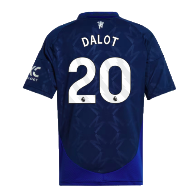 Man Utd Away Football Shirt 2024-20 Season Dalot 20 L M S Kids
