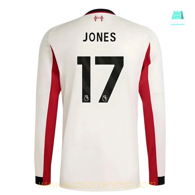 2025-2026 Liverpool Long Sleeve Away Shirt (Jones 17)