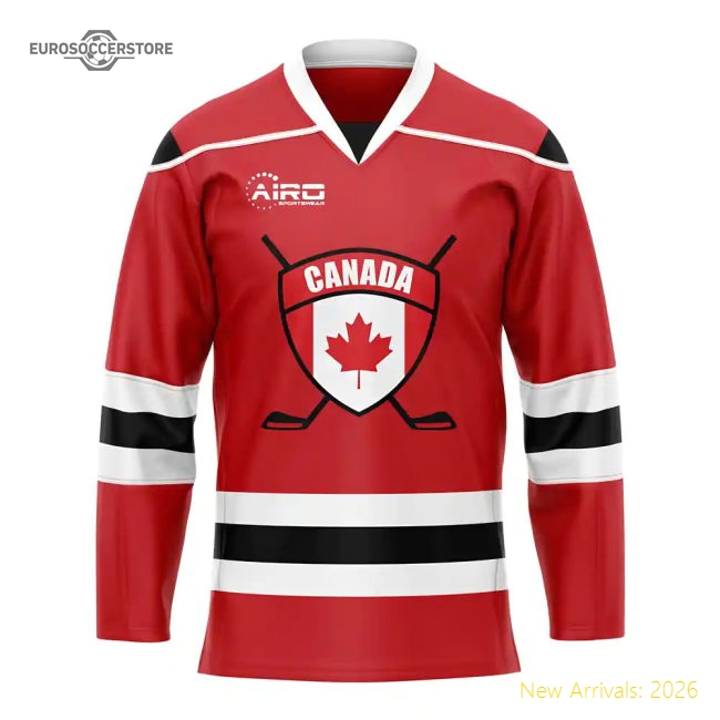 Canada National Teams Home Kit Ice Hockey Soccer Shirt In Multiple