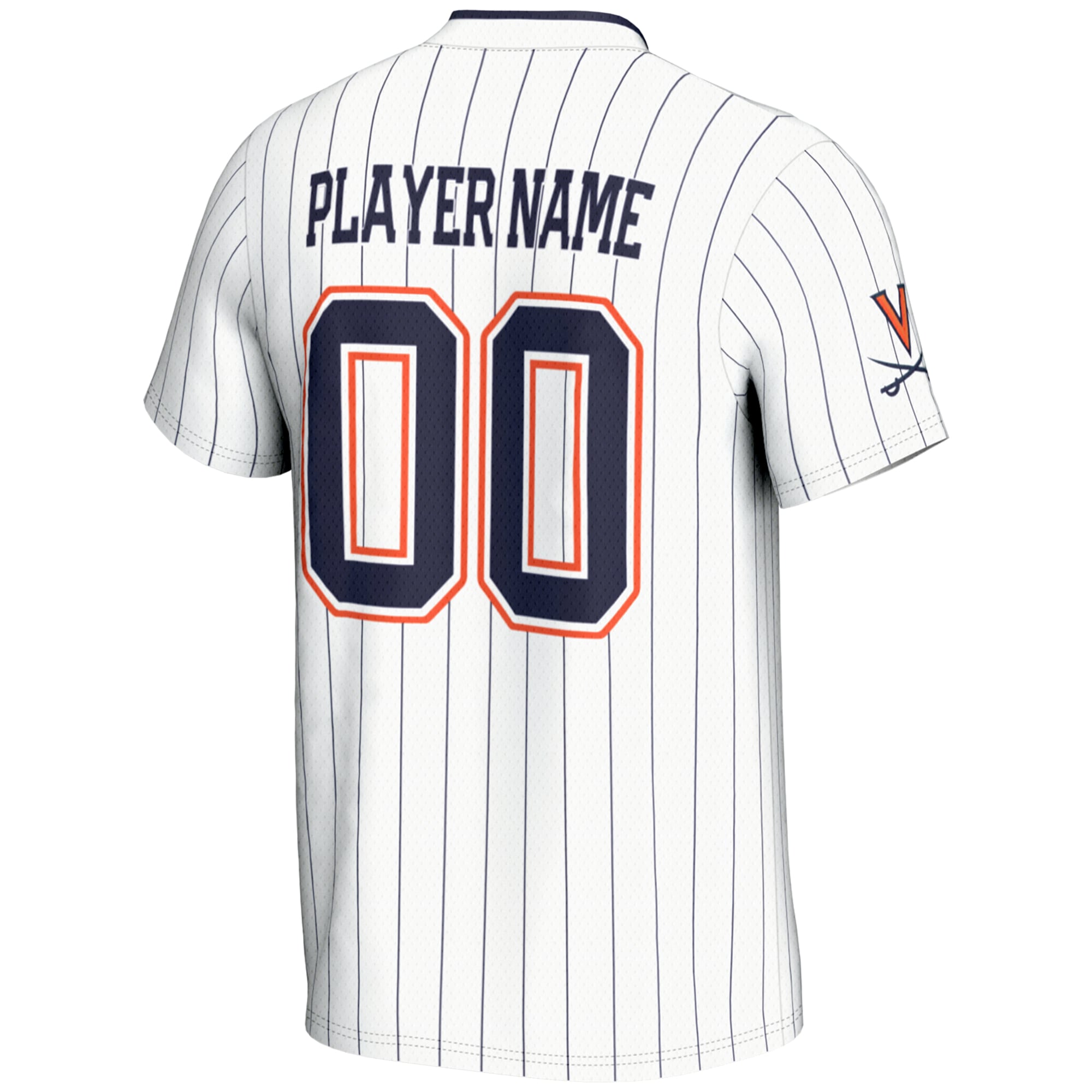 [NJP] Virginia Cavaliers GameDay Greats Unisex NIL Pick-A-Player Lightweight Softball Jersey - White