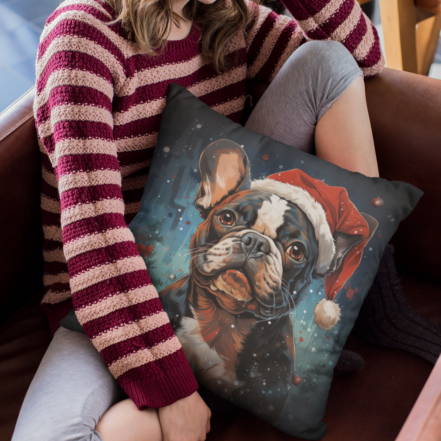 Minimal-Aesthetic Christmas Time - Pillow Cover for Home Use