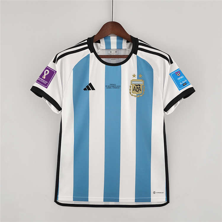 Breathable Argentina World Cup 2022 Finals Version Soccer Jersey