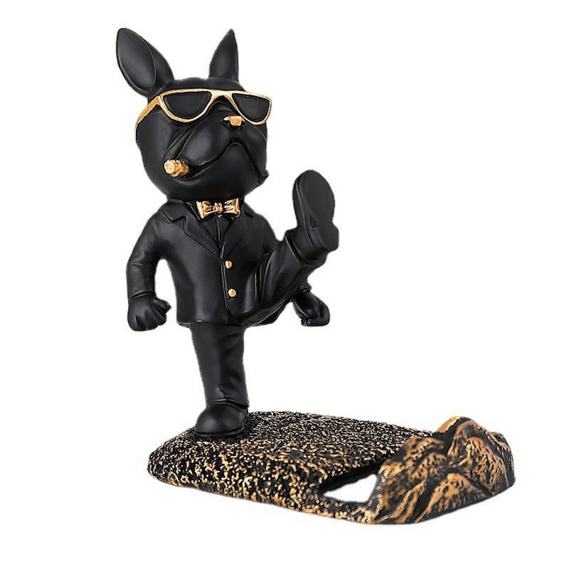 French Bulldog Figurines Mobile Phone Holder