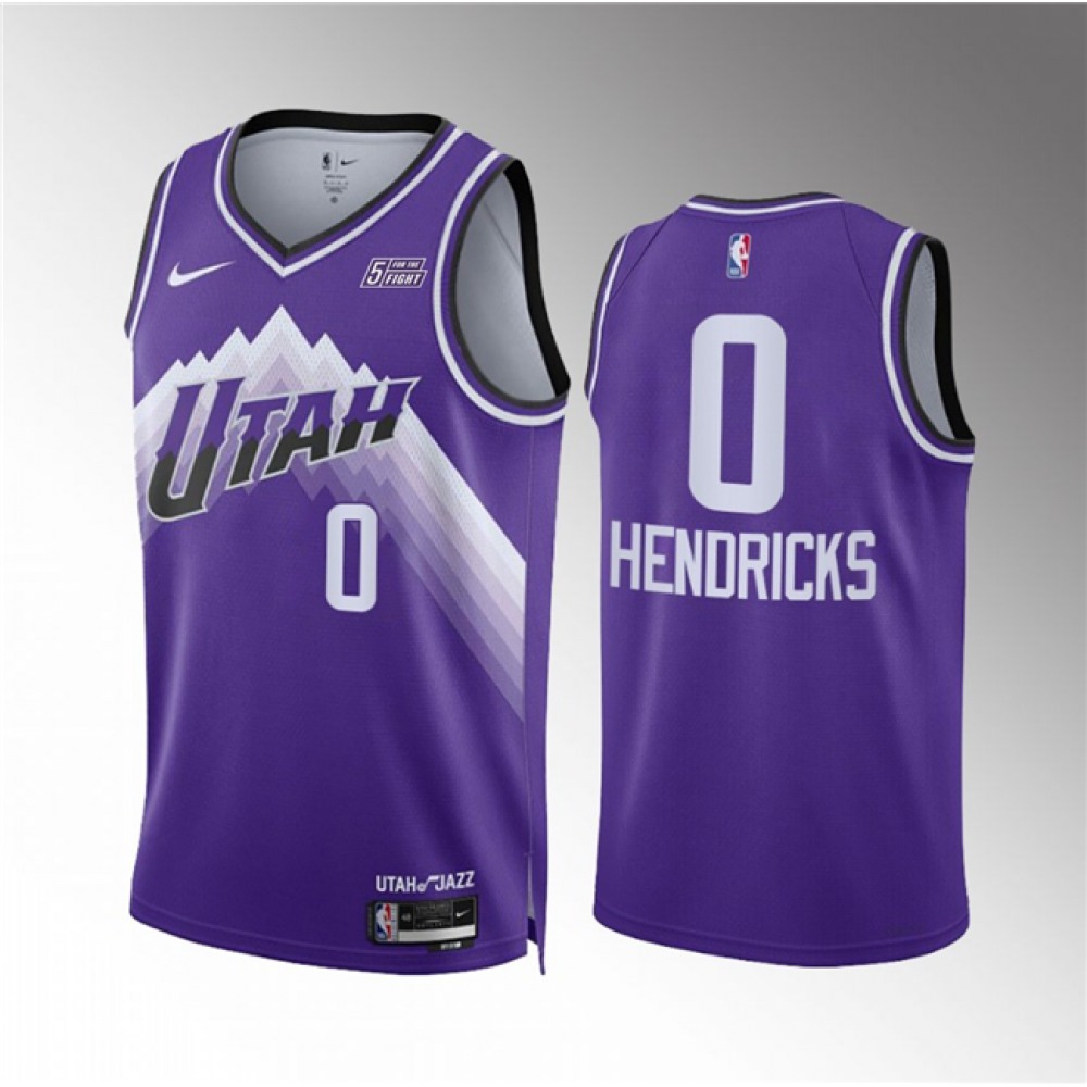 Game Day Contemporary Men's Jazz #0 Taylor Purple Basketball Jersey
