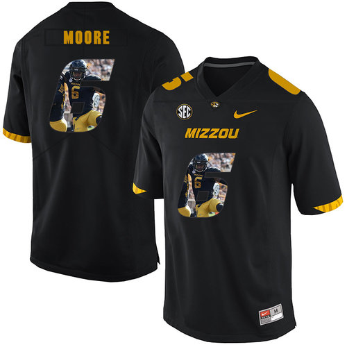 Men's None Black 2024 official None #6 college football Jersey