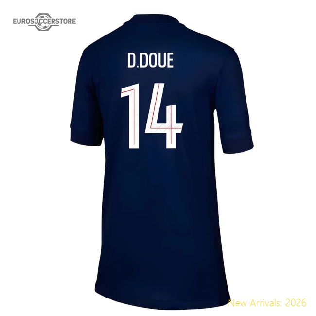 Paris Saint-Germain 2024-25 Home Fan Version For Kids (D.Doue