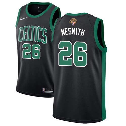 Black BOS Boston Celtics #26 Nike Game-Used Style Jersey Quality