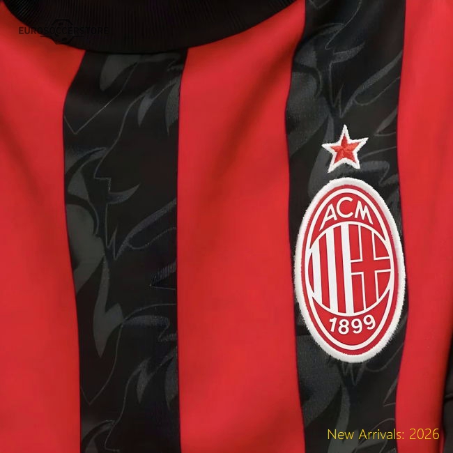 Ac Milan Pro Home Jersey Premium Fabric Breathable Breathable