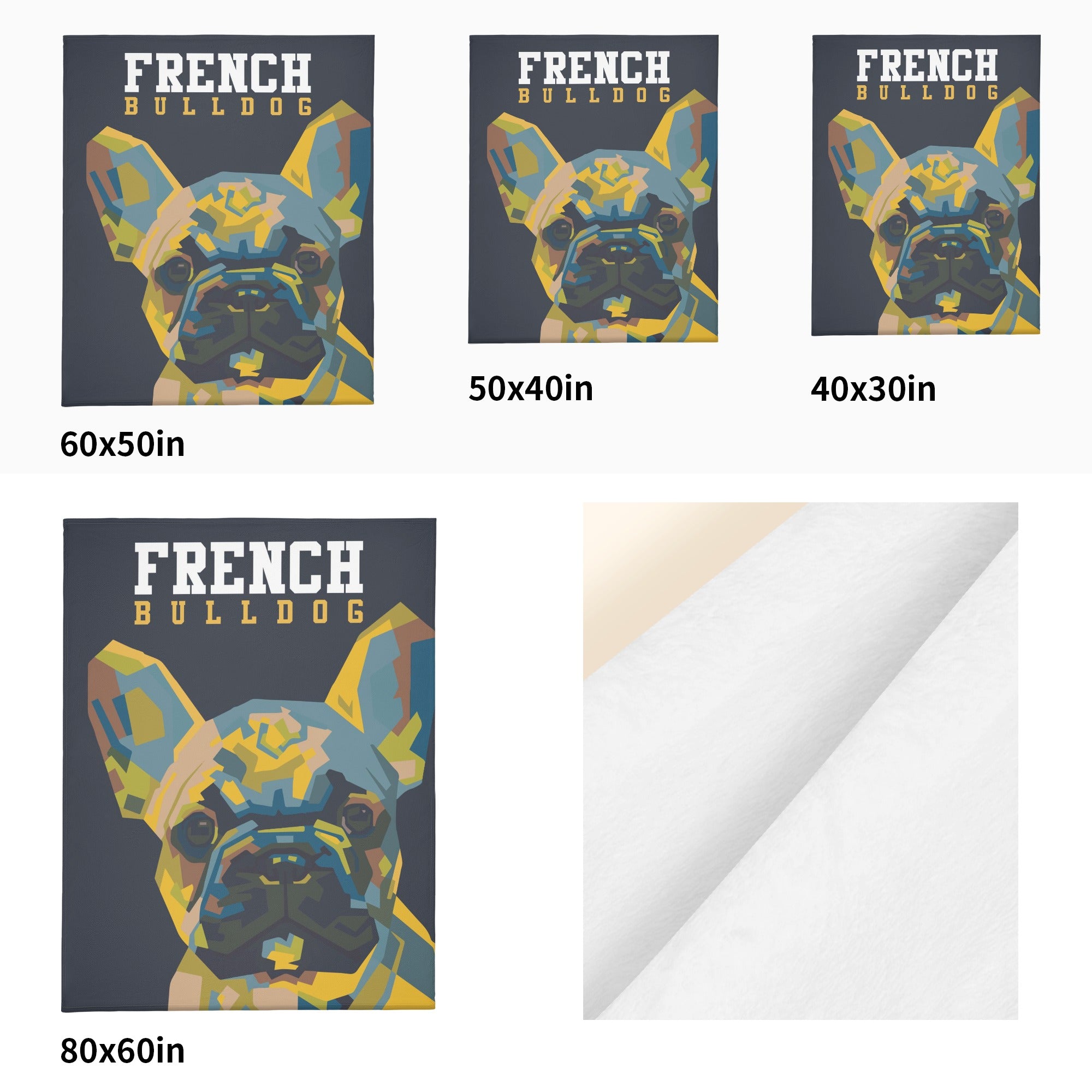 French Bulldog Rex Blanket Cute Frenchie Essential