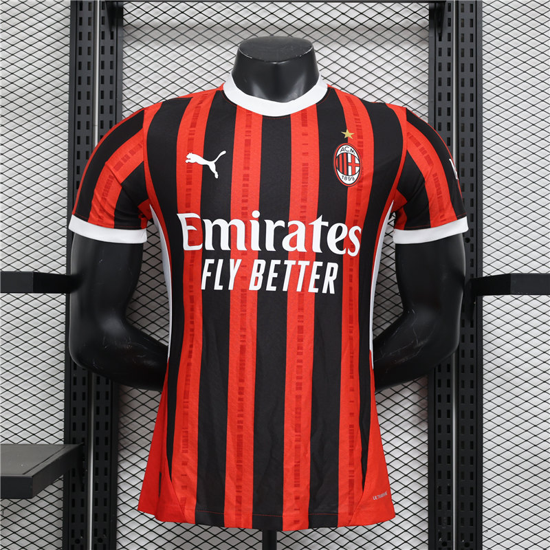 Official Breathable AC Milan 2425 Home Shirt Authentic Version