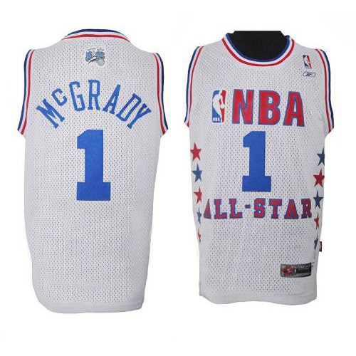 Orlando Magic #1 Tracy Mcgrady White 2003 All-Star Stitched NBA Jersey Mens
