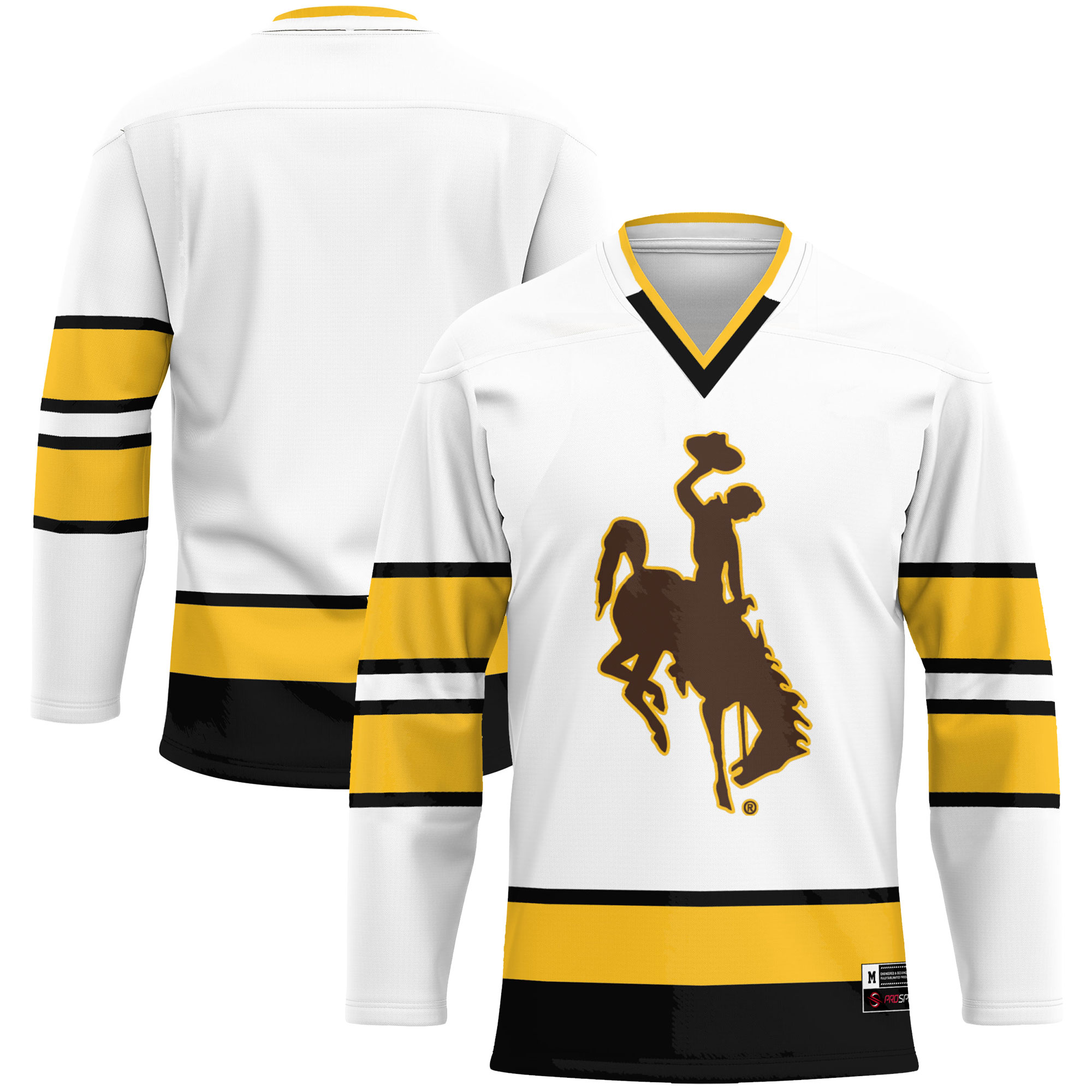 [DDG] Women's Wyoming Cowboys GameDay Greats Hockey Jersey - White
