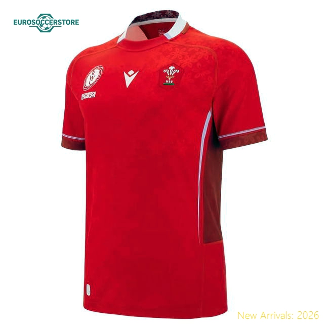 2025-2026 Wales WRU Home WRWC Replica Rugby Shirt (Kids) (Your Name)