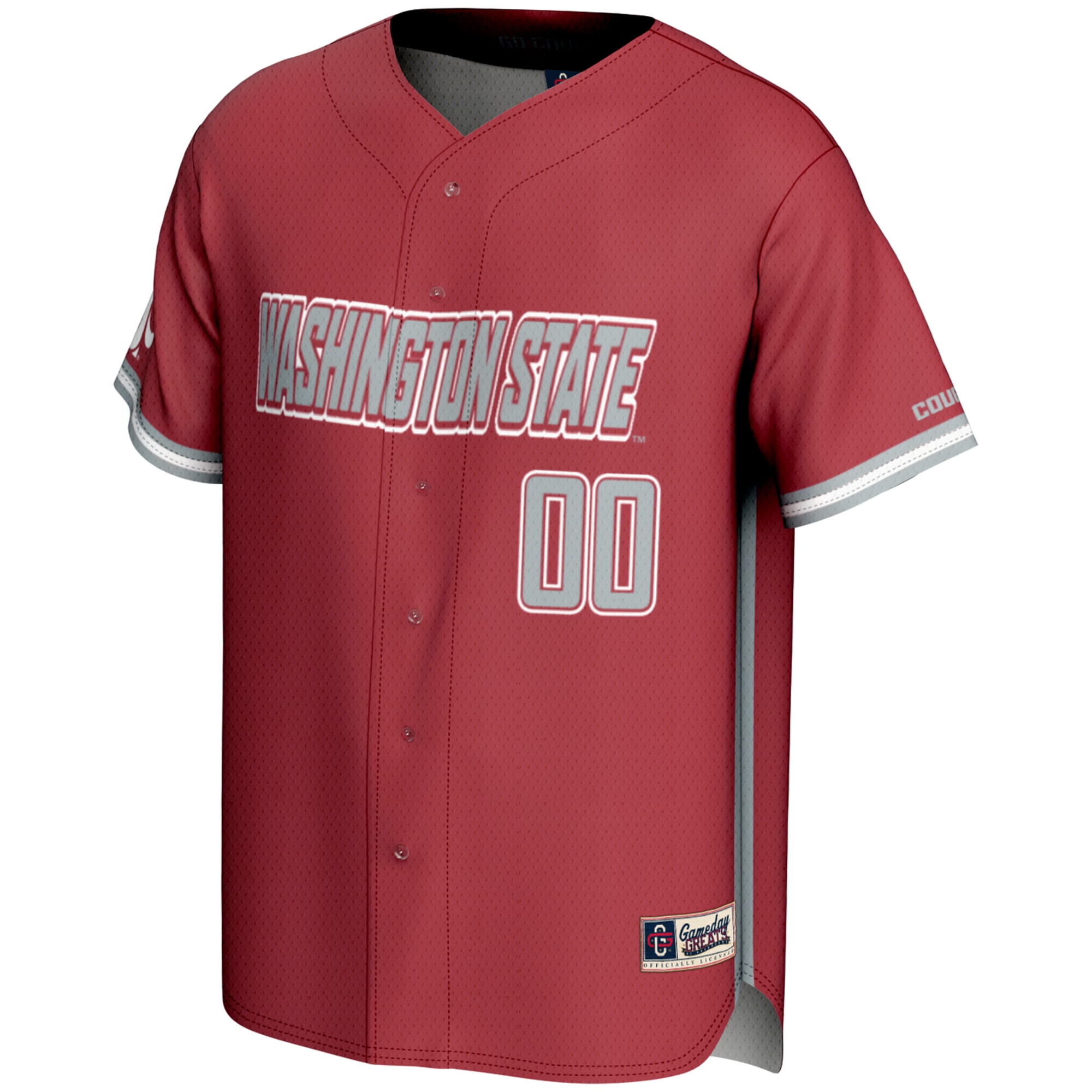 [DDG] Washington State Cougars GameDay Greats Youth NIL Pick-A-Player Lightweight Baseball Jersey - Crimson