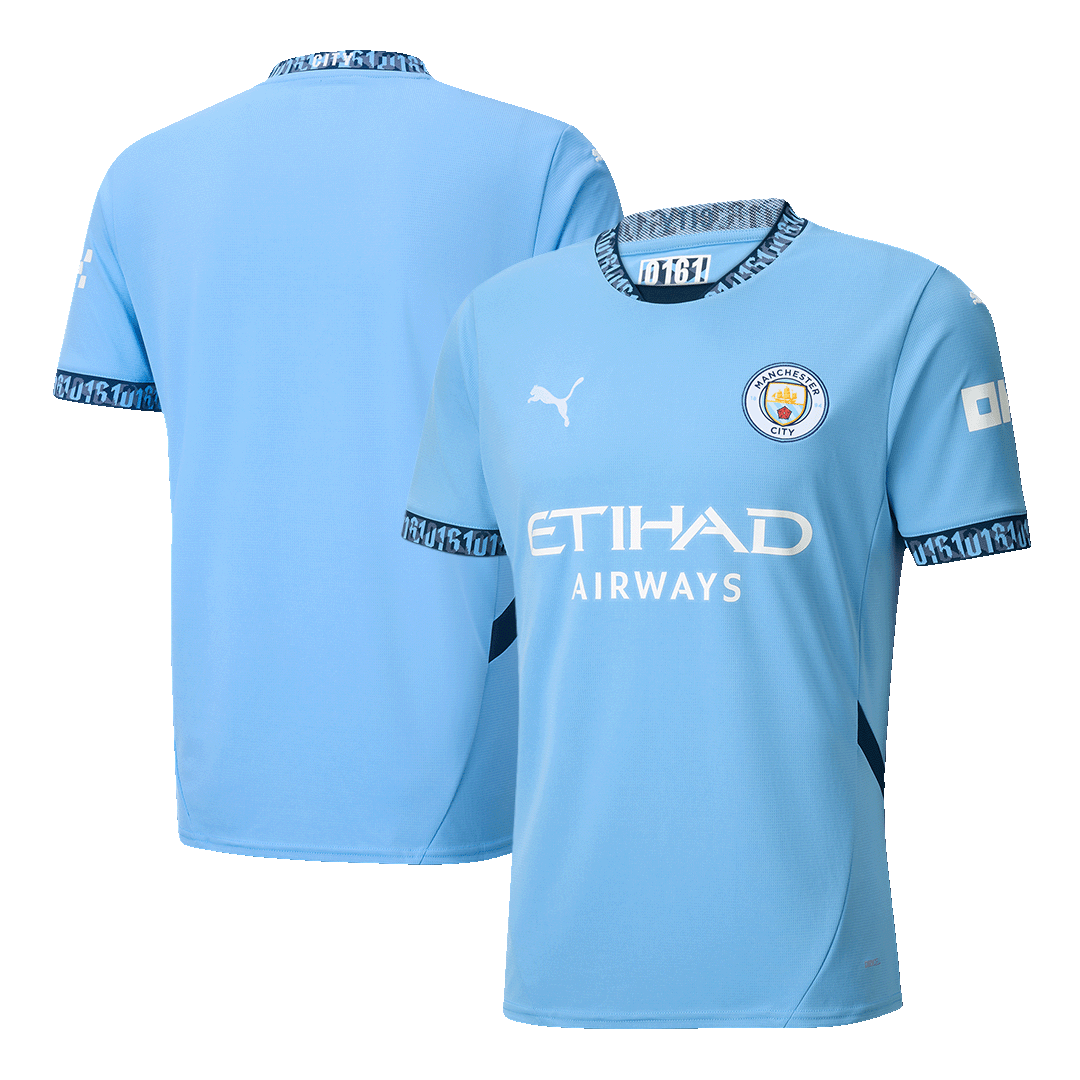 Manchester City Home  Soccer Jersey 2024/25 Authentic Kit