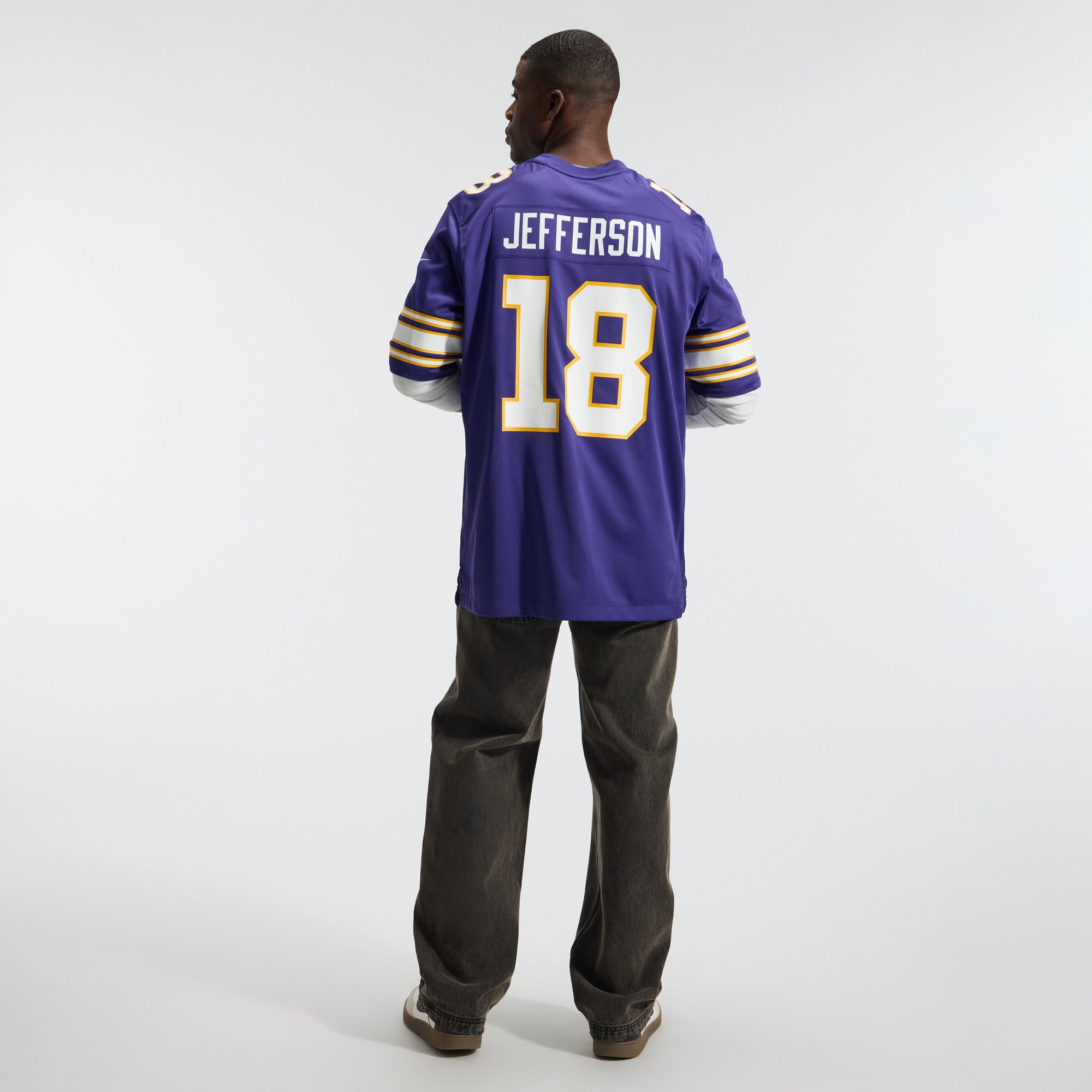 [ESK] Justin Jefferson #18 Minnesota Vikings Classic Player Game Jersey - Purple