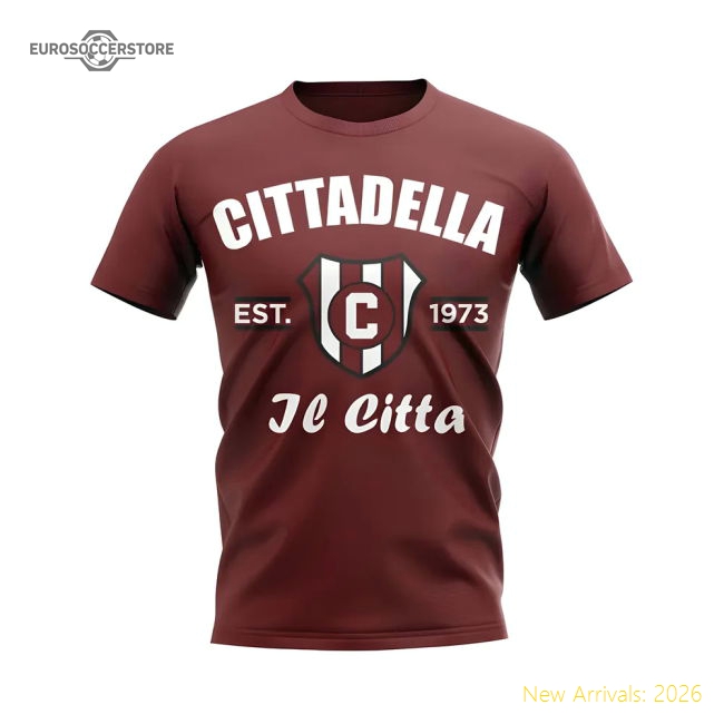 Cittadella Established Football Fan T-shirt (maroon) - Cost-effective