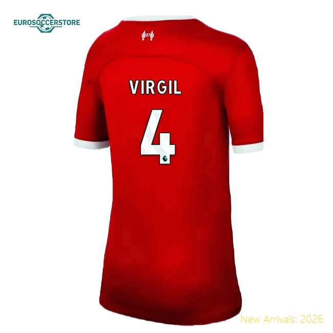 Liverpool Virgil Durable Kids Jersey Kids-safe Technology Breathable