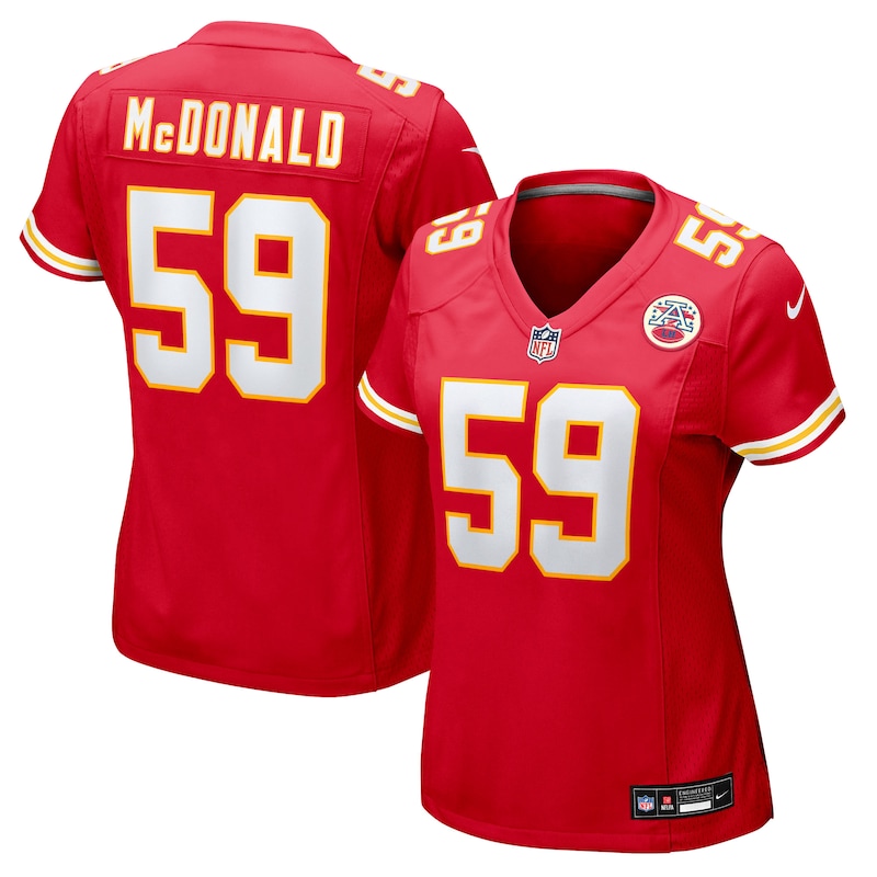 None Cooper McDonald KC Chiefs Retro Authentic Jersey for NFL Fans